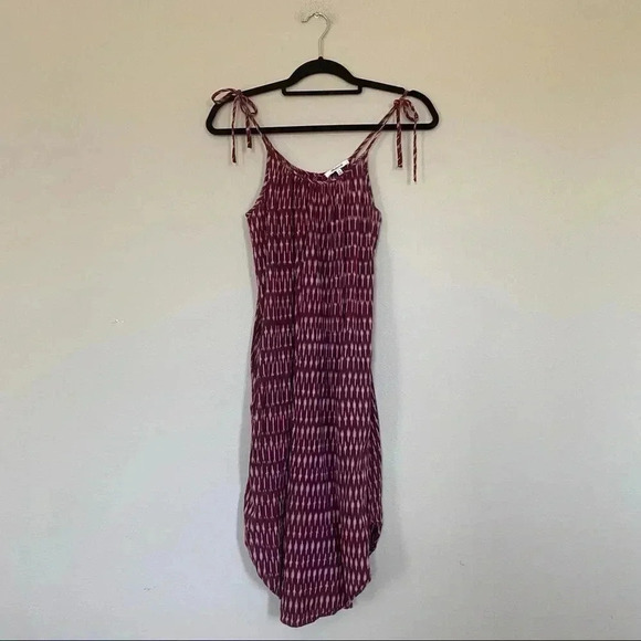 MADEWELL Tie-Strap Dress in Ikat Print Size XS - Picture 3 of 7